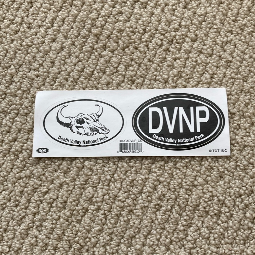 Death Valley National Park Sticker Set Skull Graphic Parks Project Large DVNP